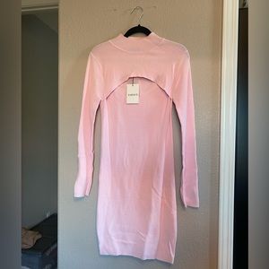 NWT Bardot Cutout Knee Length Knit Dress